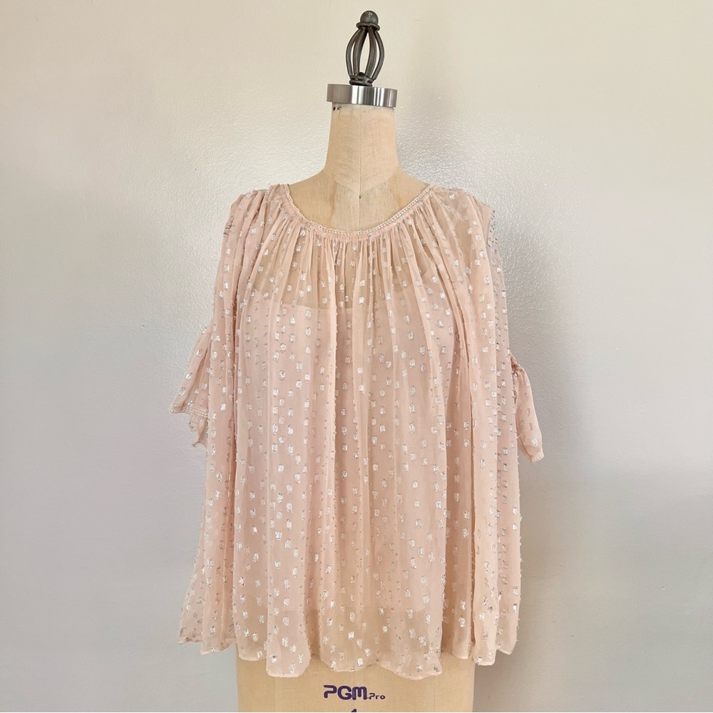 Needle & Thread Blush Polka Dot Blouse 🪡
